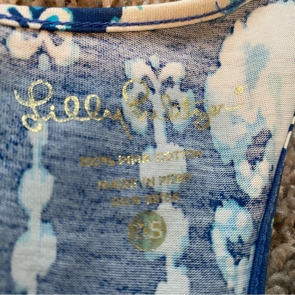 Lilly Pulitzer Melle Dress Indigo Get in Line Size XS Navy - Picture 7 of 12
